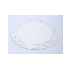 Trinati pizzo carta porcellanata  cm.28 pz.100 per alimenti