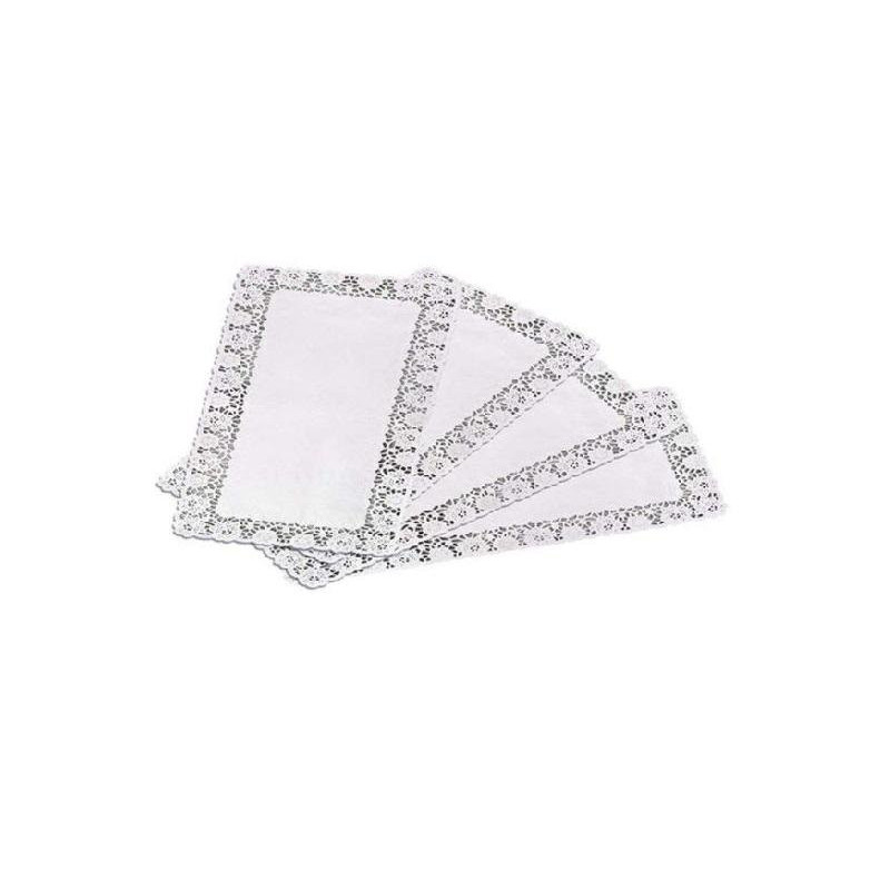 Trinati pizzo carta porcellanata cm.20x35 pz.100 per alimenti