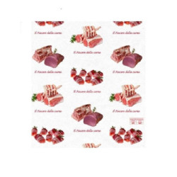 Accoppiato gr.60 macelleria cm.33x44 per alimenti