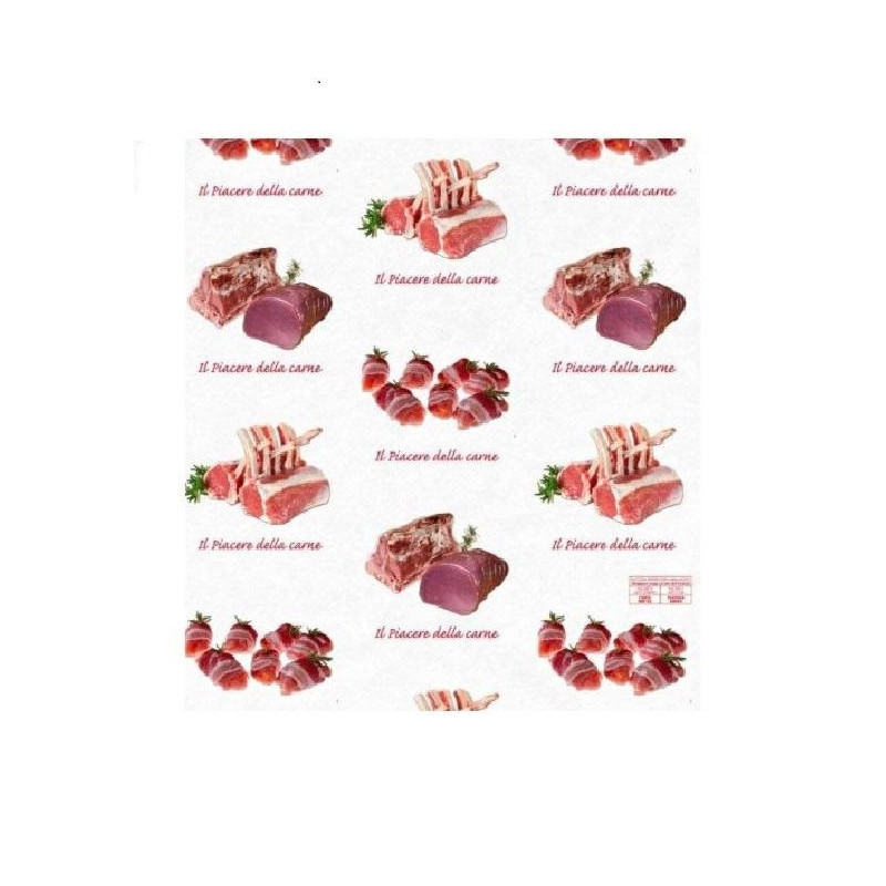 Accoppiato gr.60 macelleria cm.33x44 per alimenti