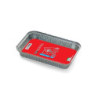 Contenitori alluminio  6 porzioni (6p) pz.2 con coperchio  r86l/r2l