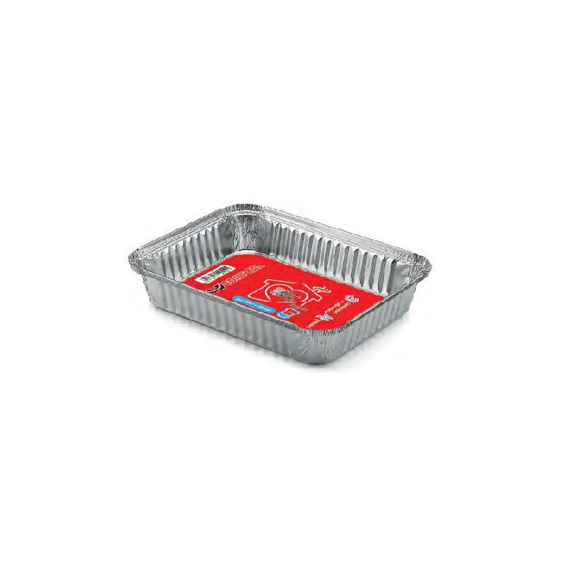 Contenitori alluminio 4 porzioni (4p) pz.3 con coperchio r75l/r29l