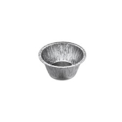 Contenitore alluminio art.501/c1g  rotondo cm.8,8x3,8 budino
