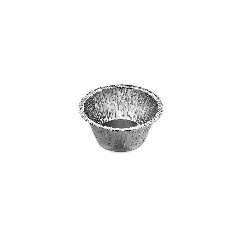 Contenitore alluminio art.501/c1g rotondo cm.8,8x3,8 budino