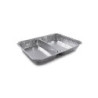 Contenitore alluminio art.123/r23g cm.22x17x2,9 2 scomparti