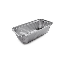 Contenitore alluminio art.114/r14l cm.21x11x5,4 per coperchio