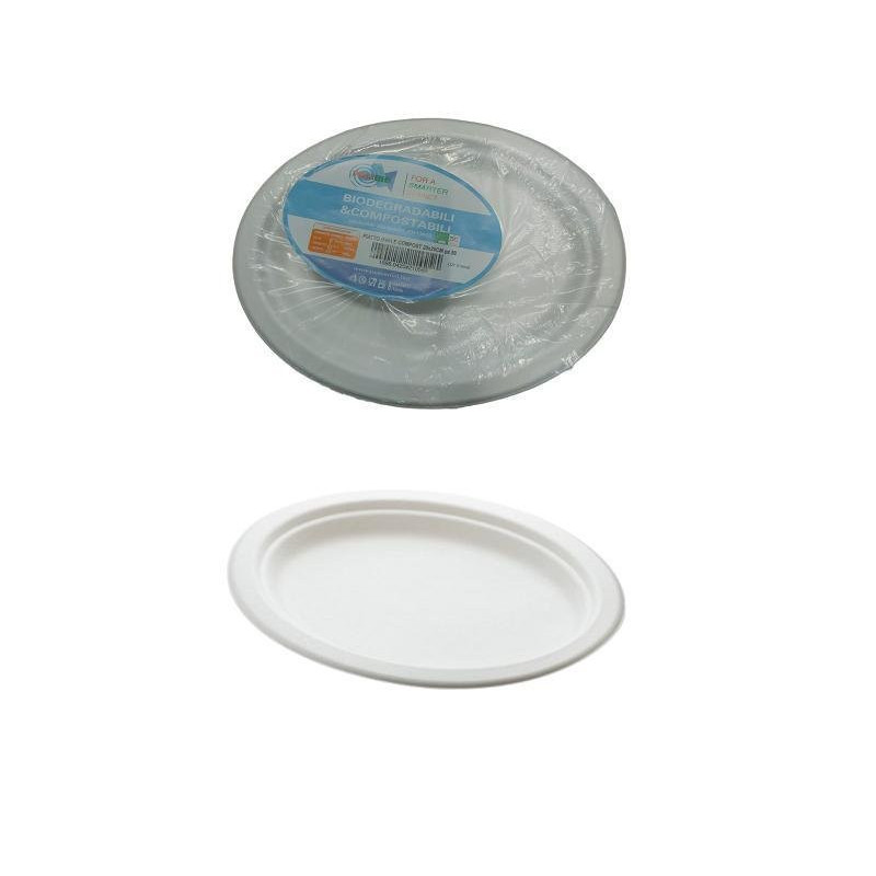 Piatti polpa cellulosa bio ovali cm.26x19 pz.50