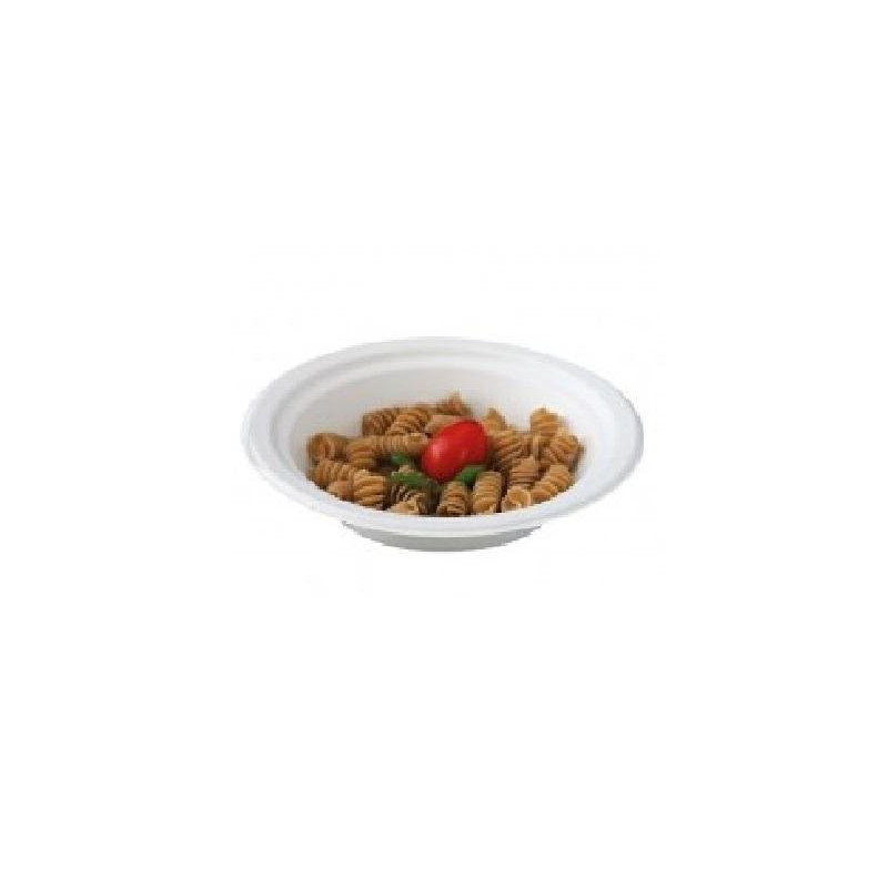 Piatti polpa cellulosa bio ciotola cm.16 ml.460 pz.50 ecozema max 70 c