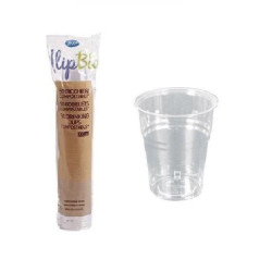 Bicchieri plastica biodegradabile pla cc.500 pz.50 ilip