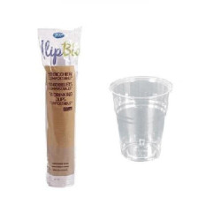 Bicchieri plastica biodegradabile pla cc.400 pz.50 ilip