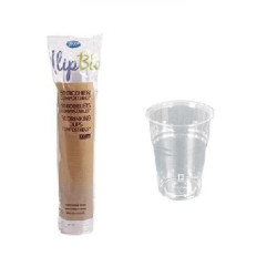 Bicchieri plastica biodegradabile pla cc.250 pz.50 ilip