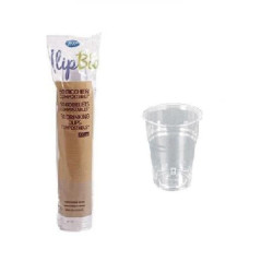 Bicchieri plastica biodegradabile pla cc.200 pz.50 ilip