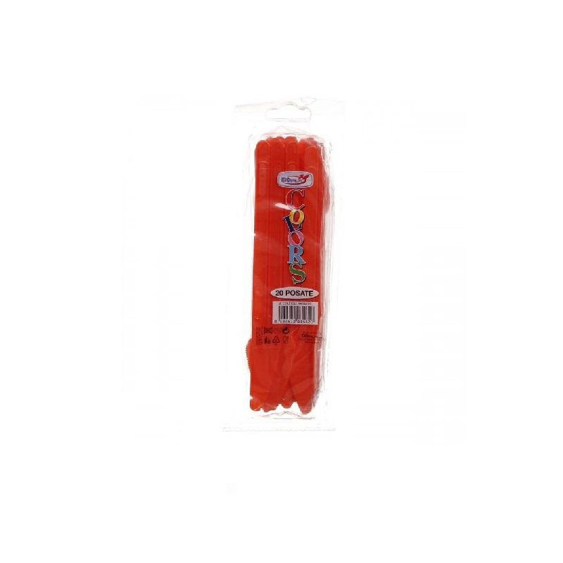 Coltelli plastica pz.20 rossi