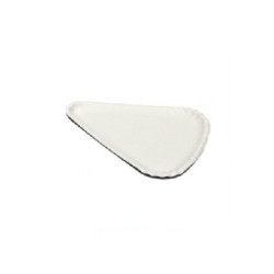 Piatti cartoncino trancio pizza 1/8 pz.250 bianchi per alimenti