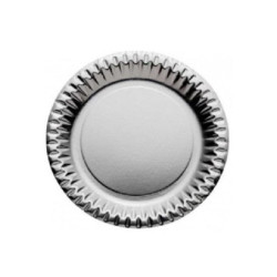 Piatti cartoncino cm.24 pz.10 ar gento