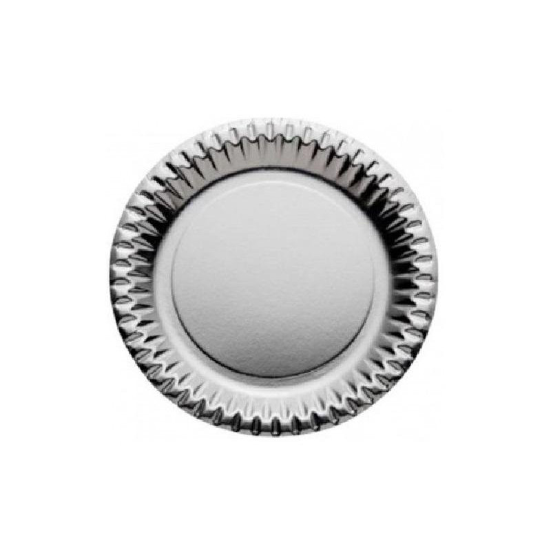 Piatti cartoncino cm.24 pz.10 ar gento