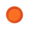 Piatti plastica piani rigidi pz. 50 arancio