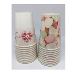 Bicchieri cartoncino cc.200 pz.10 rex assortiti