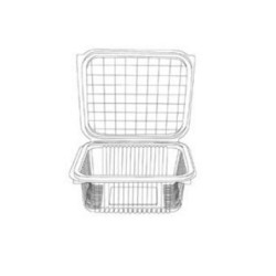 Vaschetta con coperchio rettangolare cc. 375 cm.12,6x13,7x4,7 per alimen