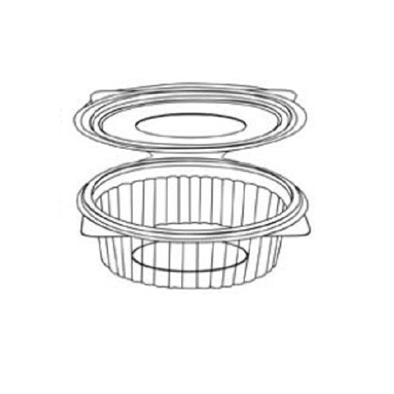 Vaschetta con coperchio ovale cc.1500 cm.23,5x20x6,5 per alimenti