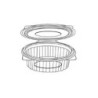 Vaschetta con coperchio ovale cc. 500 cm.17x13,5x5 per alimenti