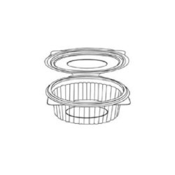 Vaschetta con coperchio ovale cc. 150 cm.15x11x2,3 per alimenti