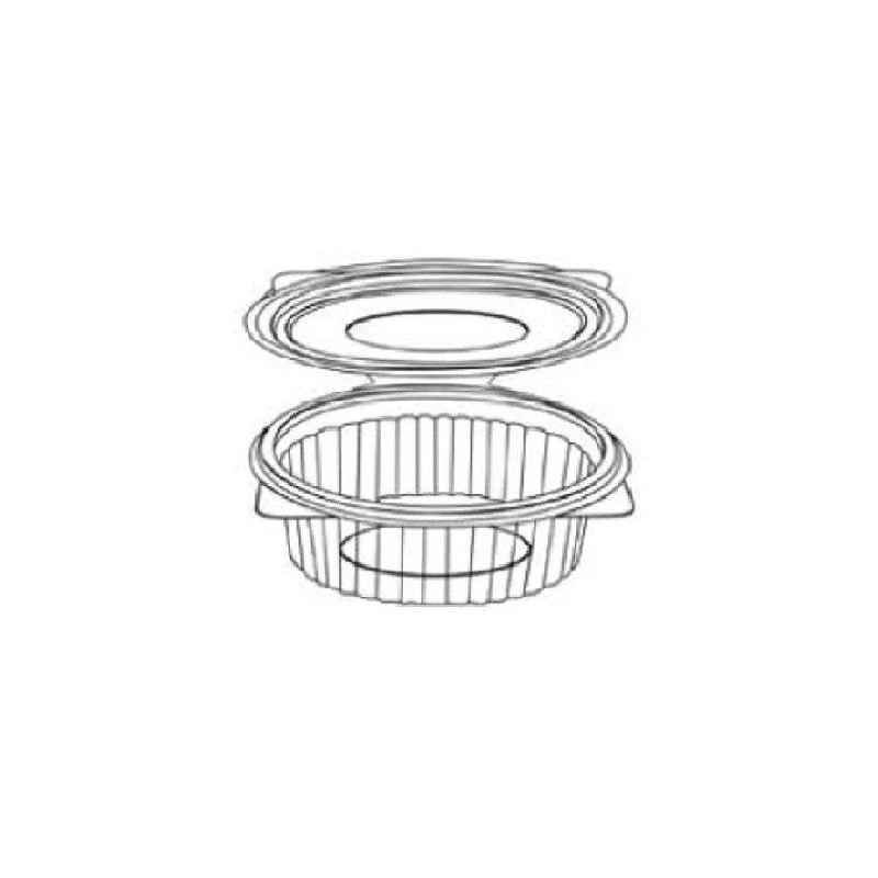 Vaschetta con coperchio ovale cc. 150 cm.15x11x2,3 per alimenti