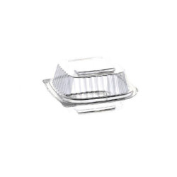 Vaschetta con coperchio burgerbo x cc.600 cm.13x13x7 per alimenti
