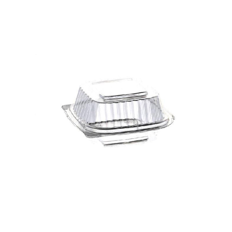 Vaschetta con coperchio burgerbo x cc.600 cm.13x13x7 per alimenti