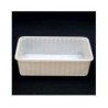 Vaschetta plastica p12 cm.20,5x1 4,5x6 bianca per alimenti