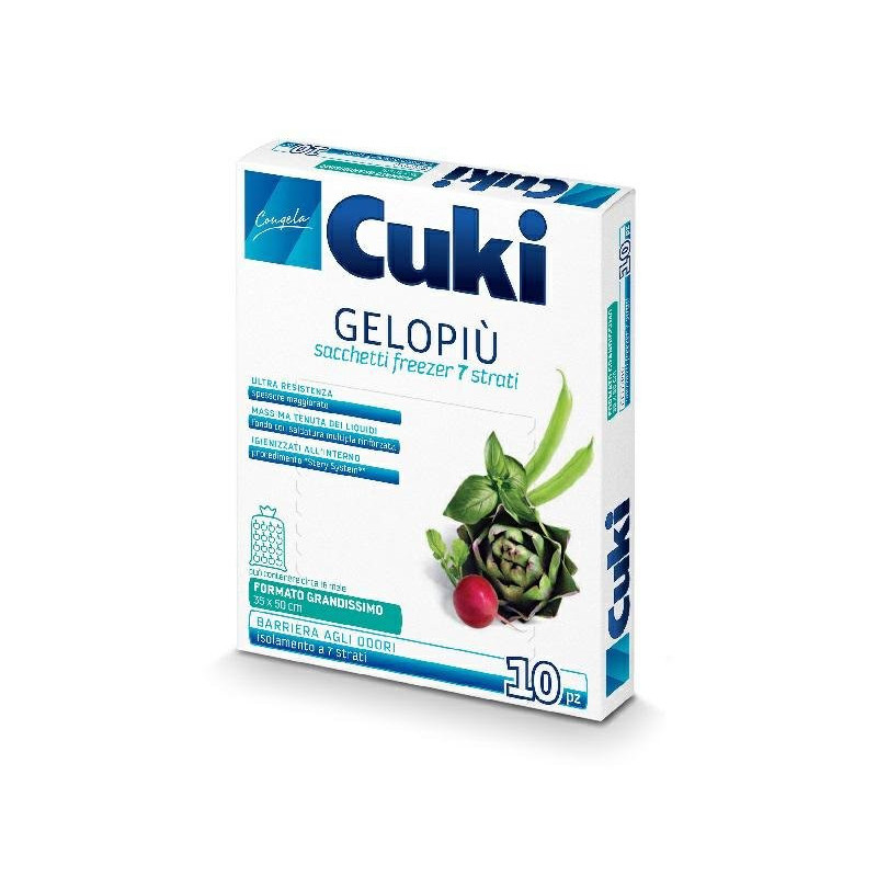 Cukigel sacchetti freezer cm.35x50 pz.10 grandissimo