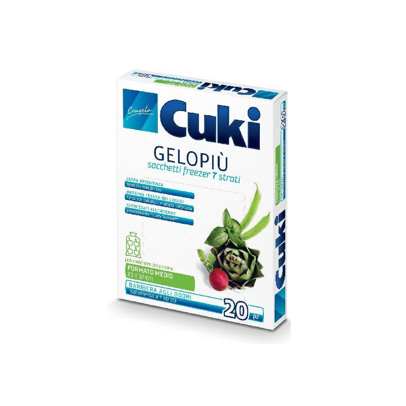 Cukigel sacchetti freezer cm.23x32 pz.20 medio