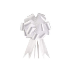 Nastri fiocchi strip raso mm.30 pz.25 bianco satinato
