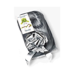 Nastri fiocchi strip mm.50 pz.30 argento metallizzato