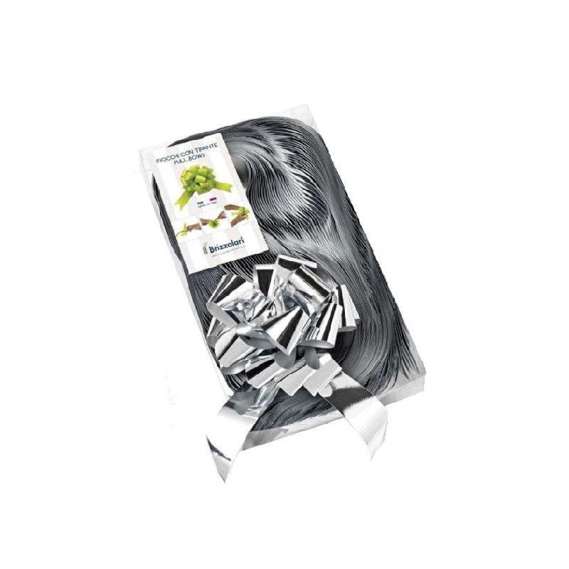 Nastri fiocchi strip mm.31 pz.30 argento metallizzato