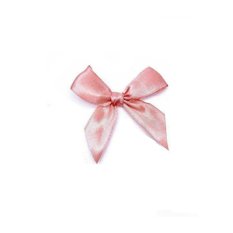 Nastri fiocchi strip raso mm.15 pz.25 rosa satinato