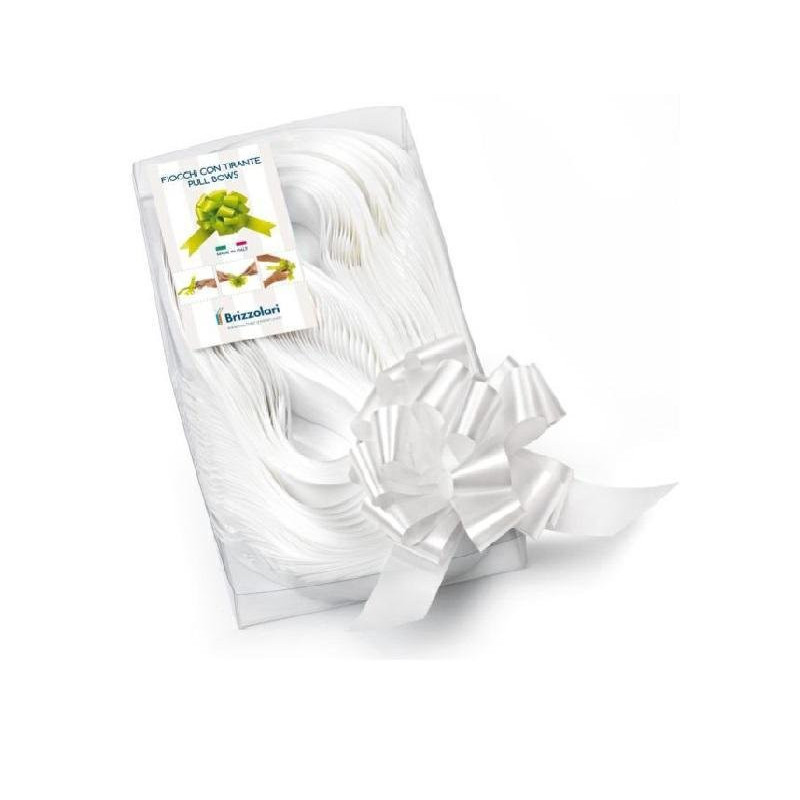 Nastri fiocchi strip mm.50 pz.30 bianco
