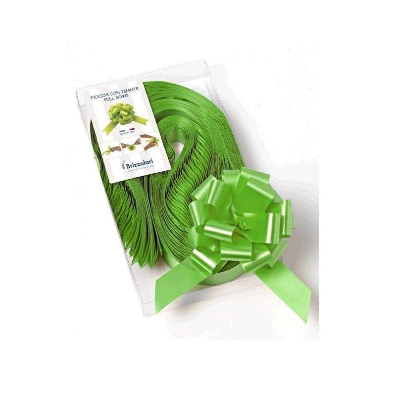 Nastri fiocchi strip mm.50 pz.30 verde