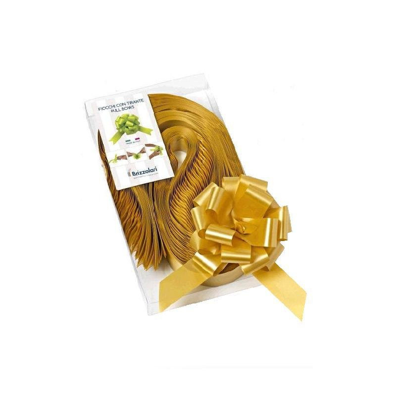 Nastri fiocchi strip mm.30 pz.30 oro