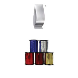 Nastrino mm.10x250mt 002373 argento metallizzato