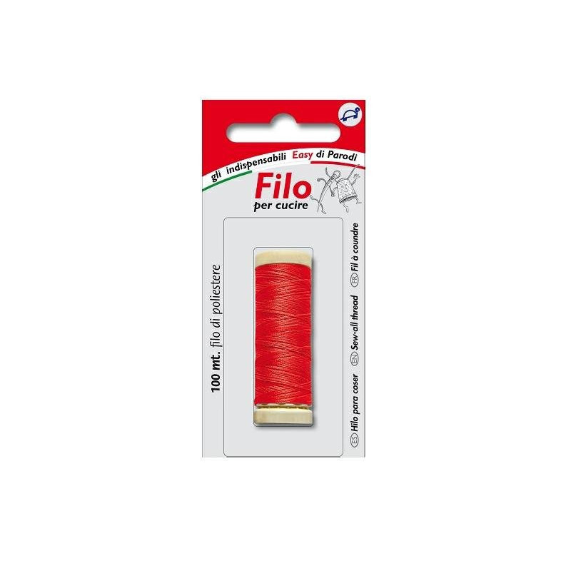 Parodi&parodi filo cotone per cucire mt.100 rosso