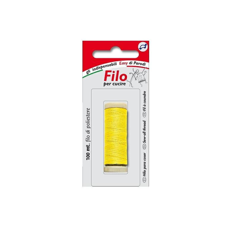 Parodi&parodi filo cotone per cucire mt.100 giallo