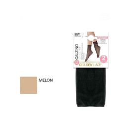 Golden lady mini calzini trend lycra velati 15 melon pz.2 tagliovivo