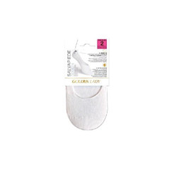 Golden lady mini calzini salvapiede cotone bianco 39/42 pz.3