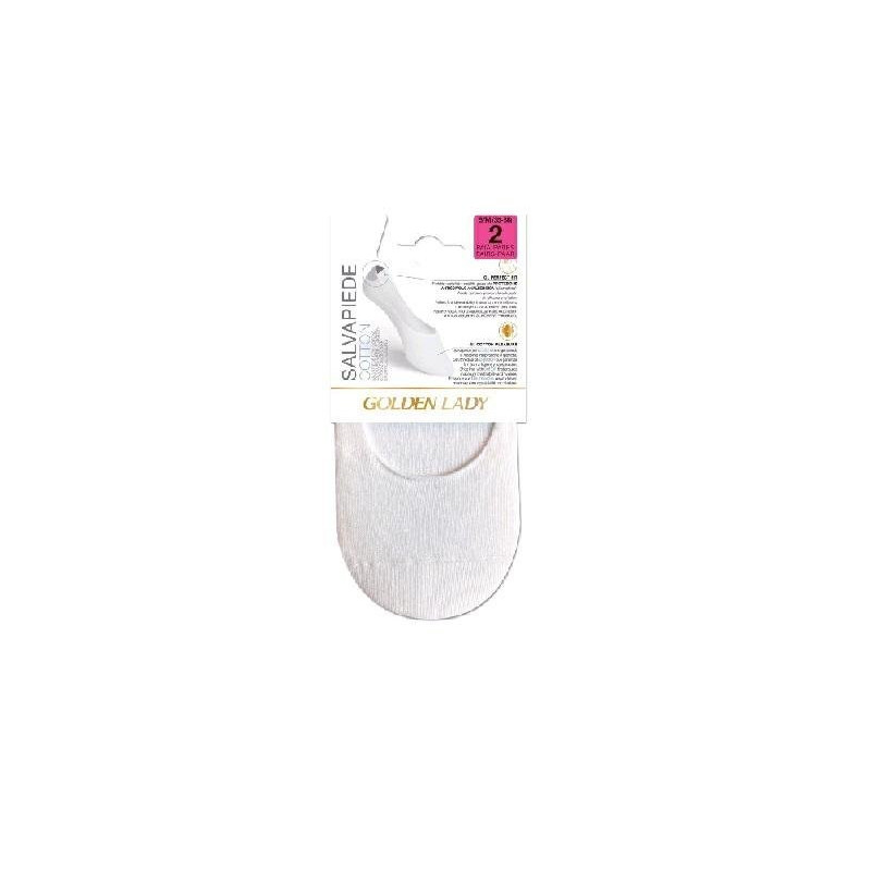 Golden lady mini calzini salvapiede cotone bianco 39/42 pz.3