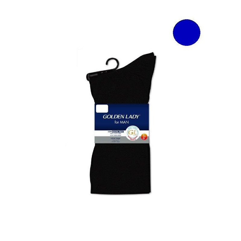 Golden lady man calzino lungo termico 43/46 blu