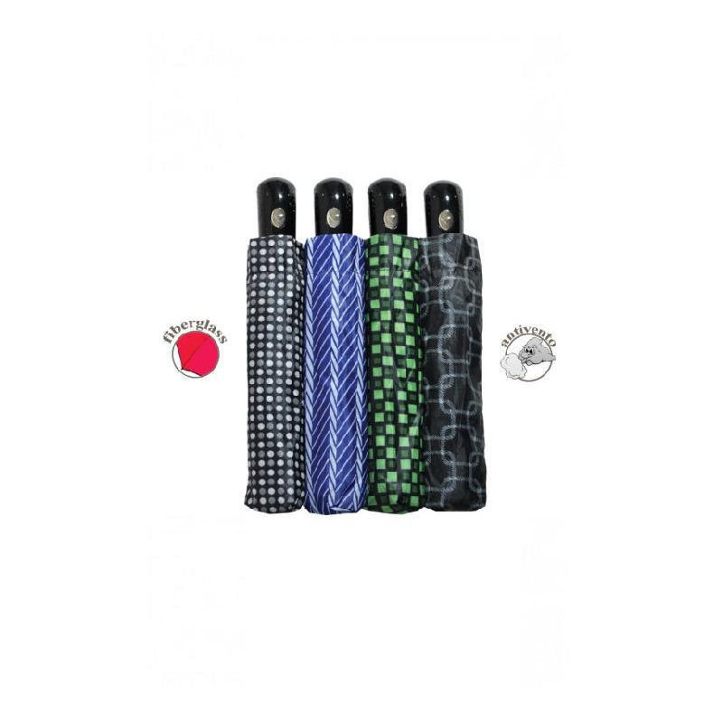 Ombrello mini automatico lorenzo art.4480 uomo fantasia