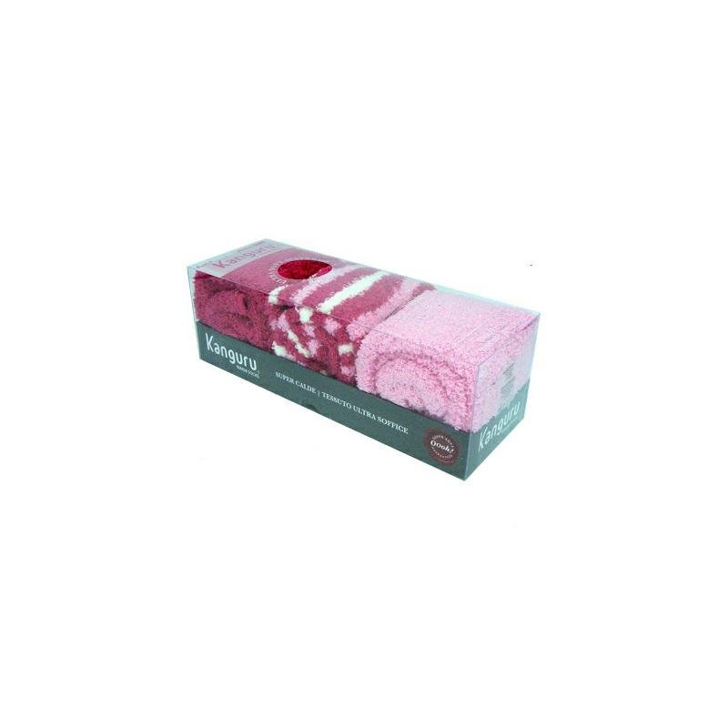 Kanguru calze warm socks pink pz .3 art.1157