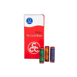 Cotone tre cerchi rosso...