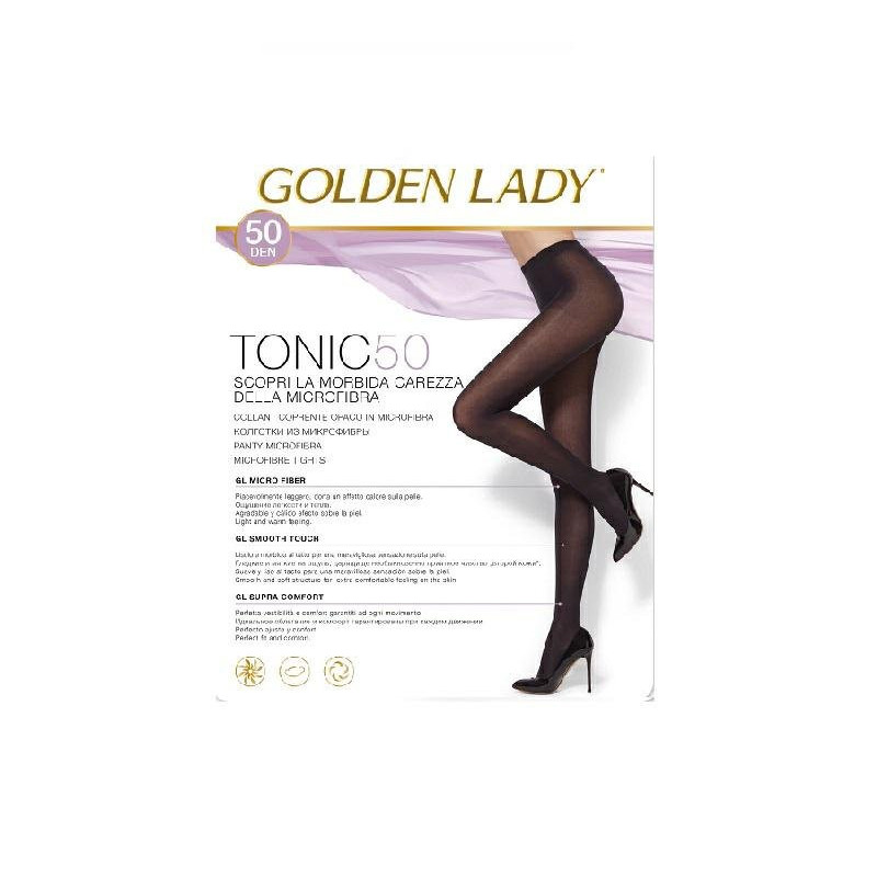 Golden lady collant tonic 50 iv marrone scuro